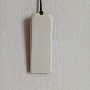 Mammoth tusk pendant in a hornbeam wood frame